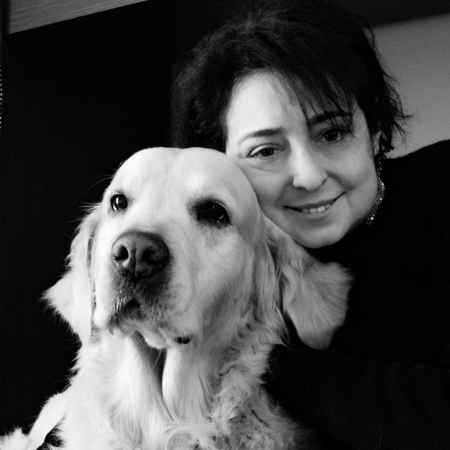 foto di Martina con il suo cane